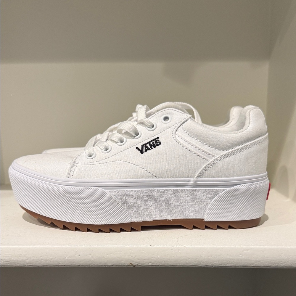 Vans Women's White Platform Sneakers Never worn